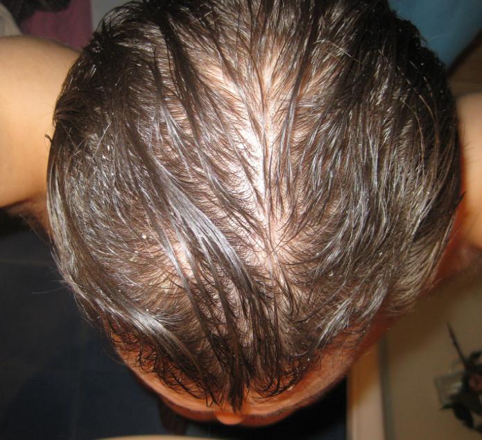 топ - сухие волосы с остатками геля